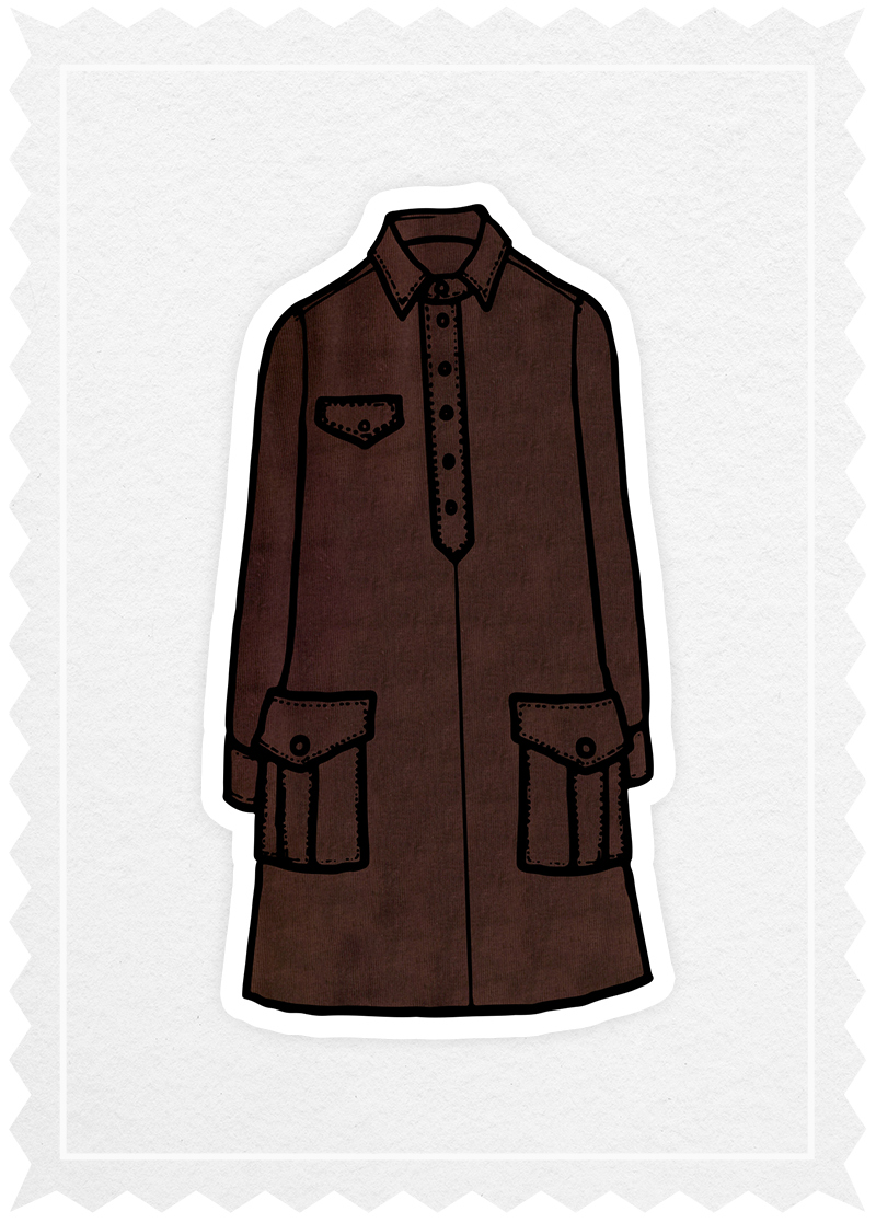 Corduroy 'Polo Dress'