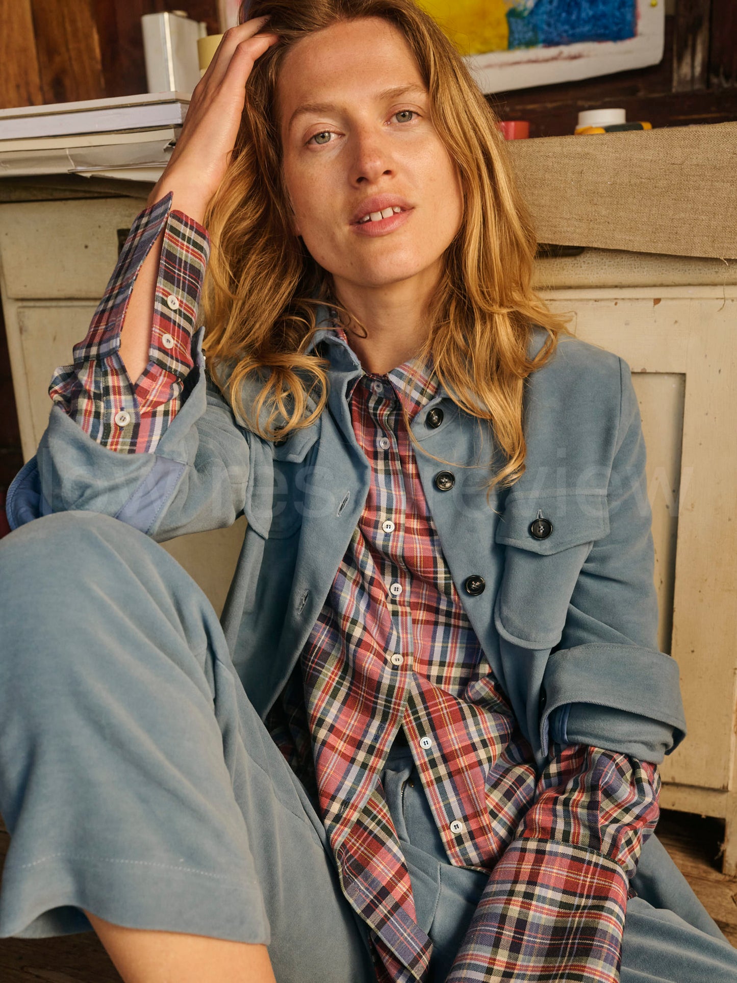 Checked Flannel "Woman Shirt"